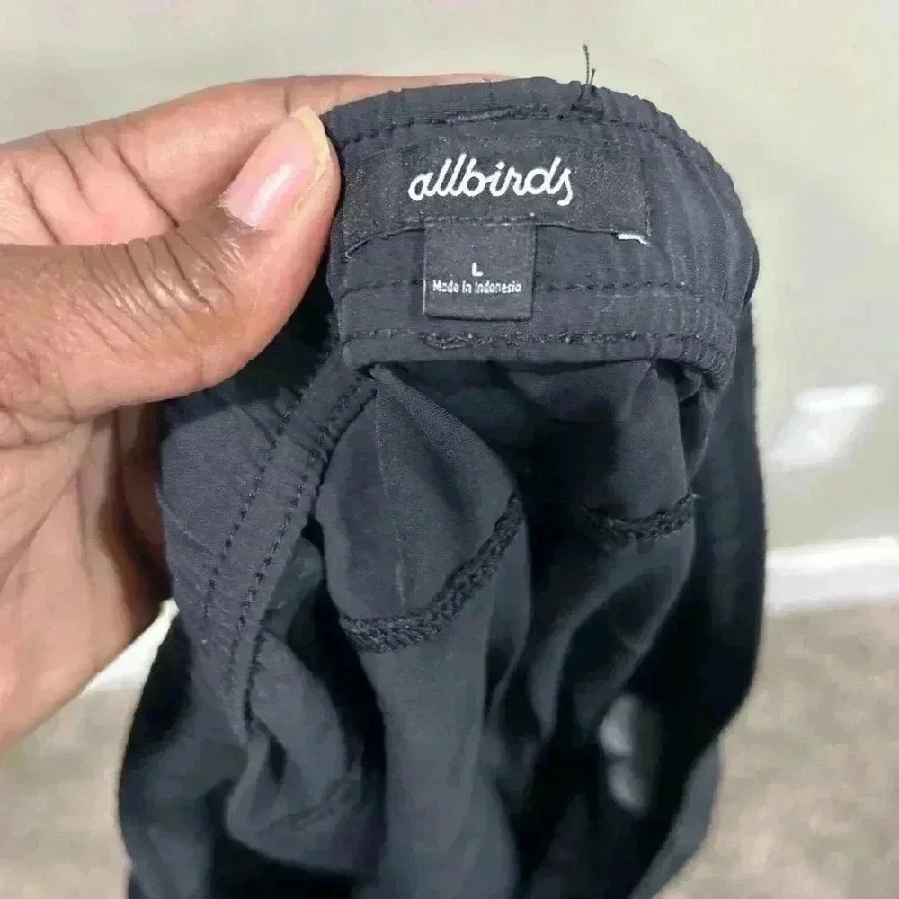 Allbirds Black Natural Wool Blend Run Shorts Men’s Size L - Picture 5 of 9